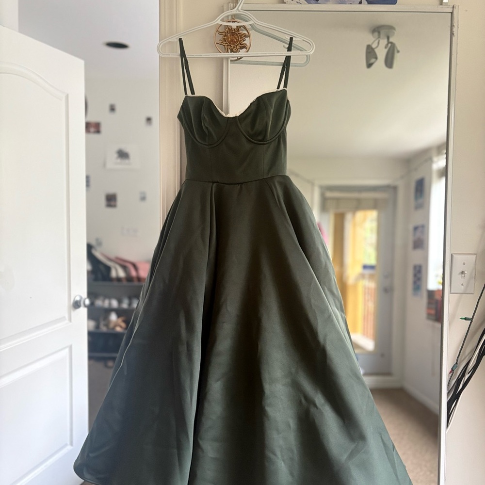 House of CB Dark Green Dress